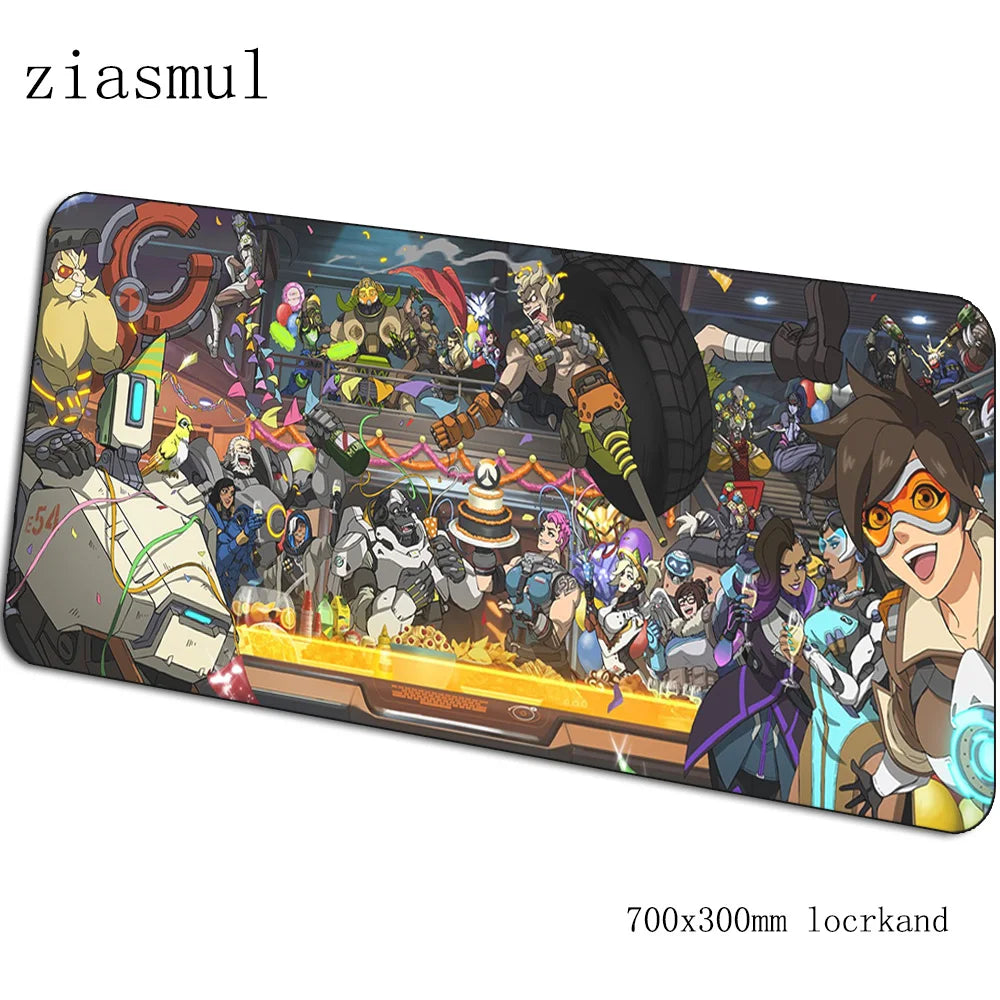 Overwatch mouse pad gamer Gorgeous 70x30cm gaming mousepad PC notebook desk mat mouse pad games Aesthetic gamer mats gamepad