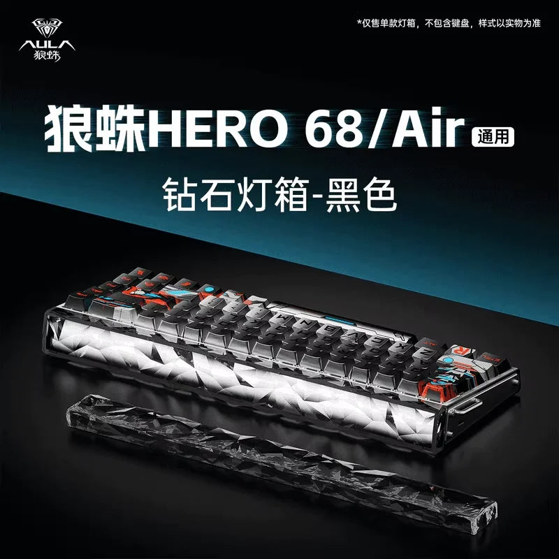Novo AULA HERO 68HE/ULTRA — Kits de autocolantes, teclado gaming com interruptores magnéticos e acessórios para teclado mecânico com fios personalizado para e-sports