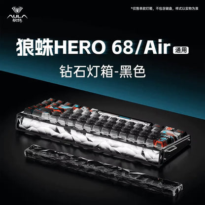 Novo AULA HERO 68HE/ULTRA — Kits de autocolantes, teclado gaming com interruptores magnéticos e acessórios para teclado mecânico com fios personalizado para e-sports