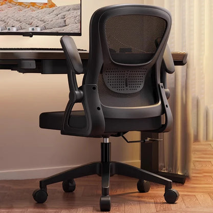 Ergonomic Swivel Office Chair Luxury Gaming Computer Chair with Armrests, Adjustable Height Home Office Desk Chair for Study and Living Room