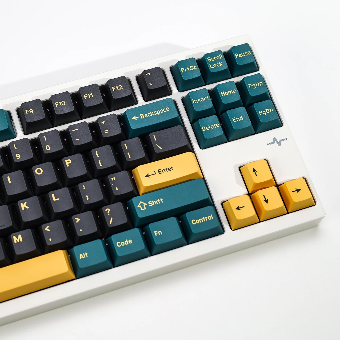 KBDiy GMK MarrsGreen Teclas Retro PBT ISO Double Shot Perfil Cherry para Teclado Mecânico Gaming com Switches MX