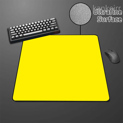 Alfombrilla de ratón Black Speed de color puro, alta elasticidad, base antideslizante, alfombrilla gaming premium para e-sports con superficie ultrafina, deskmat