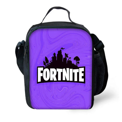 Hot Game Fortnite Child Insulated Large Capacity Bag for Boys and Girls Student Outdoor Picnic Reusable Thermal Cooler Lunch Box