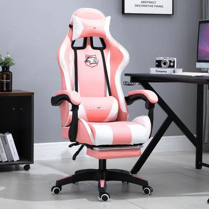Joylive WCG High-quality Leather Computer Gaming Chair Cafe Racing Chair for Office and Game Room