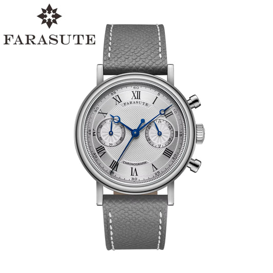 FARASUTE 2025 New Retro Mens Watches Quartz Watch For Men Speed Sports Chronograph AR Coating Sapphire VK64 Clock Reloj Hombre