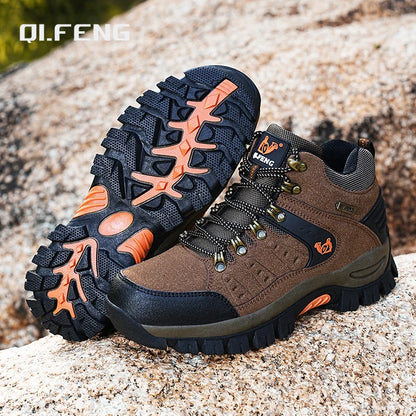 Outdoor-trekkingschoenen herfst/winter heren waterdichte wandelschoenen bergschoenen echt leer bosjacht tactische schoenen