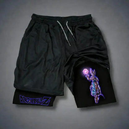 Dragon Ball Goku Unisex Harajuku Anime Printed 2026 Summer New Product Loose Sports Breathable Quick Drying Double Layer Shorts