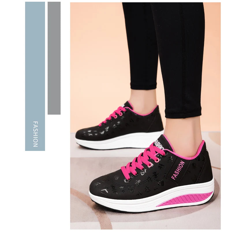 Adidași pentru femei, pantofi vulcanizați la modă pentru femei, pantofi fără toc pentru femei, pantofi de mers pe jos cu platformă, mărimi mari, Zapatillas Mujer