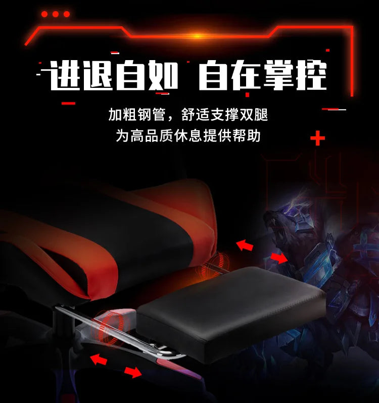 Ergonomic Gaming Office Chair Racing Style Computer Chair with Adjustable Height, Comfortable E-Sports Desk Chair for Home Office, PC Gaming & Work