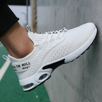 Moški športni čevlji z debelo podplatjo in modnim dizajnom, zračni in udobni čevlji, čevlji za pohodništvo na prostem, Zapatillas Hombre De Segu