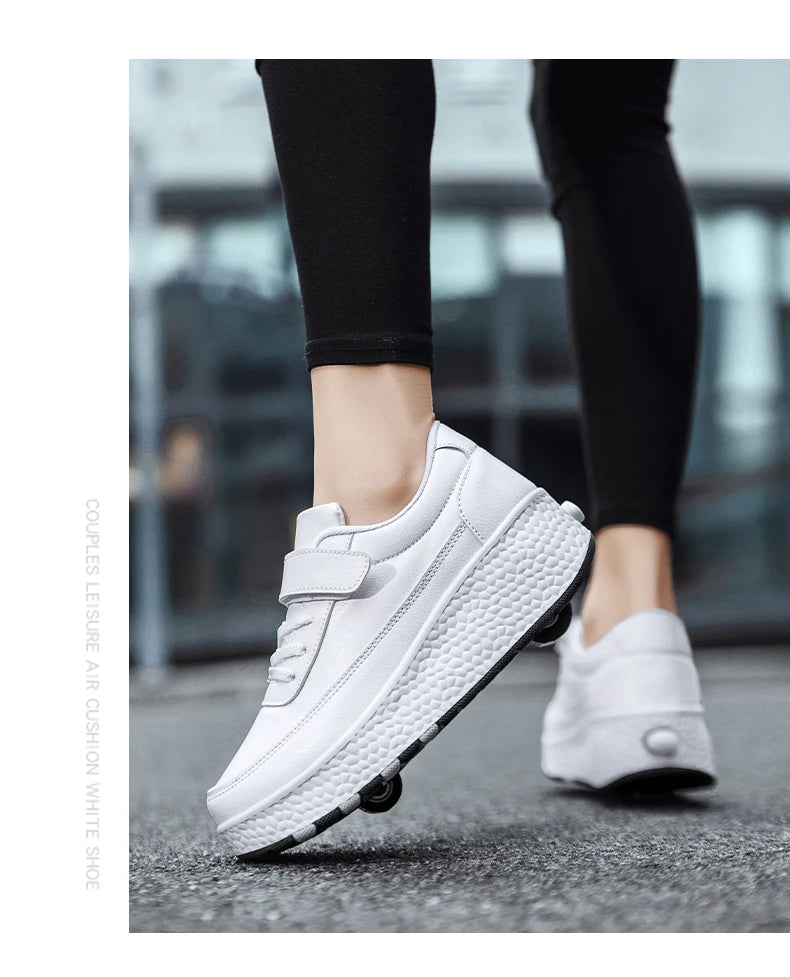 Fashion Flashing Roller Skates Shoes High Quality Roller Skates Boys and Girls Size 27-43 Wheel Sneakers