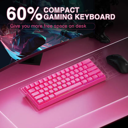 WIN60PRO Magnetic Switch Keyboard Rapid Trigger 8K Return RGB Hotswap 60% Layout Esports Gaming Keyboard