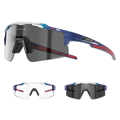 Kapvoe Outdoor Photochromic Bicycle Sports Glasses Men Women Road Cycling Sunglasses UV400 MTB Cycling Eyewea Driving Goggles