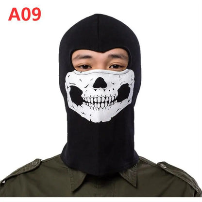 Night light cycling mask; Call of Duty Skull Mask; CS Headset; Deadpool Merchandise Warm Mask; Halloween Fun