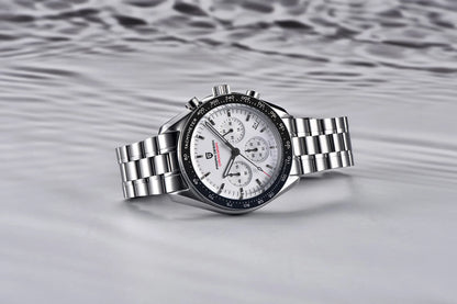 PAGANI DESIGN 2026 New Mens Watches Panda Moon Watch Luxury Quartz Watch For Men Automatic Date Sport Chronograph Wristwatch Men