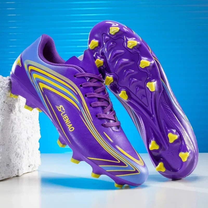 Nouvelles chaussures de football pour hommes, baskets de haute qualité, crampons de futsal pour gazon, chaussures de football d'intérieur très vendues, chaussures d'entraînement antidérapantes pour l'extérieur
