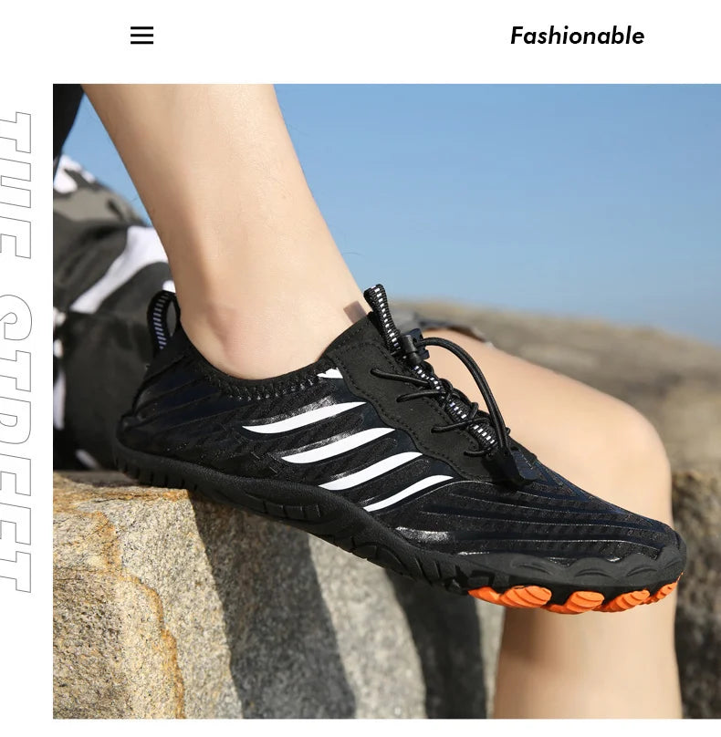 Uomo Donna Scarpe da acqua Scarpe acquatiche Scarpe drenanti Sport da spiaggia Sandali da nuoto Asciugatura rapida Canottaggio A piedi nudi Immersioni Pesca Surf Sneakers