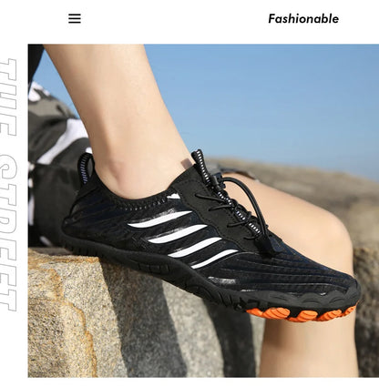 Uomo Donna Scarpe da acqua Scarpe acquatiche Scarpe drenanti Sport da spiaggia Sandali da nuoto Asciugatura rapida Canottaggio A piedi nudi Immersioni Pesca Surf Sneakers