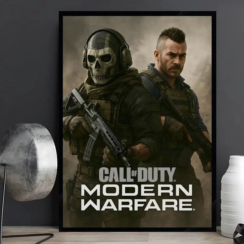 game Call of Duty Poster Posters Anime Room Decor Decoration Movie Backpack Wall Interior Music Wall Art