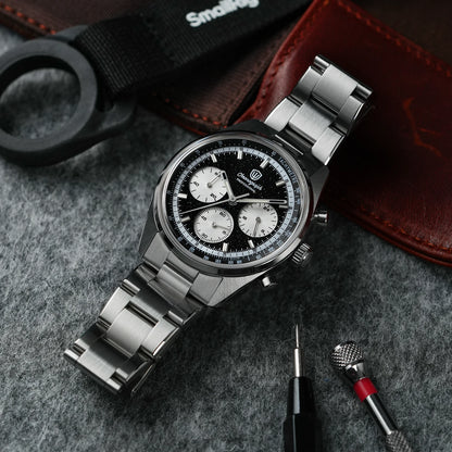 Watchdives Premier WD0526 Men Watch VK63 Mecha Chronograph Quartz Watches Sapphire Waterproof 316L Stainless Steel Wristwatch