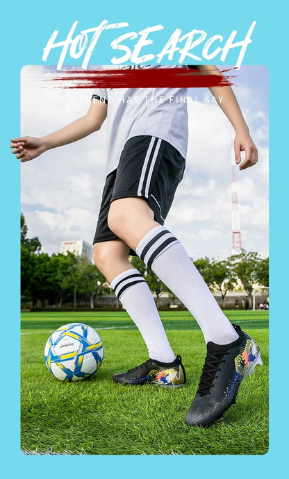 Moški nogometni čevlji za travo, ultralahki, športni, udobni, protizdrsni nogometni čevlji za odrasle, čevlji s špicami za zunanjo uporabo, športni, za futsal, trening in tekmo