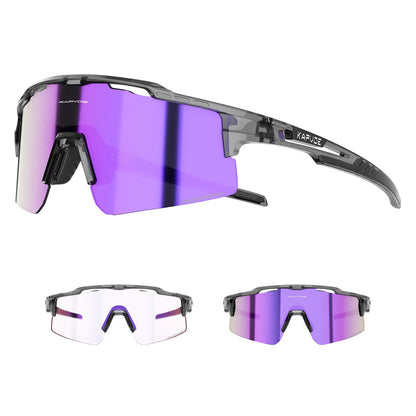 Kapvoe Outdoor Photochromic Bicycle Sports Glasses Men Women Road Cycling Sunglasses UV400 MTB Cycling Eyewea Driving Goggles