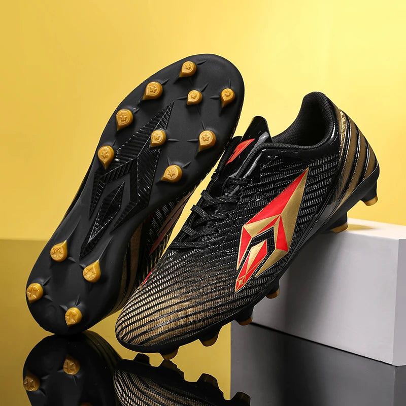 Nouveau modèle de chaussures de football pour hommes, crampons de football, chaussures d'entraînement antidérapantes AG, chaussures de football, crampons longs, pour les compétitions, ult