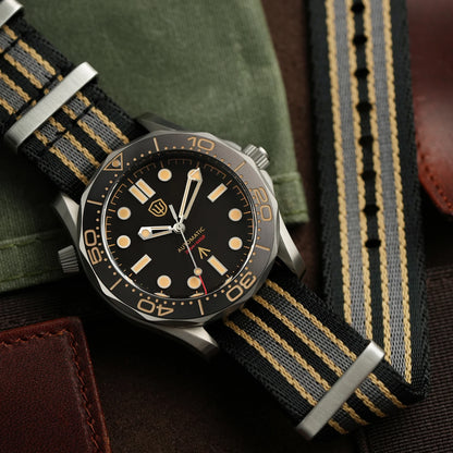 Watchdives WD007 V2 39mm Titanium Dive Watch PT5000 Automatic Movement Luminous 200m Waterproof Domed Bubble Sapphire Watches