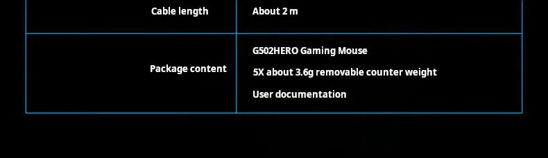 Rato gaming com cabo Logitech G502 HERO para e-sports, rato mecânico RGB com peso ajustável e macro programável para battle royale
