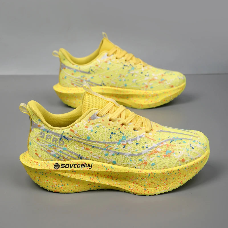 Marathon Men's Running Shoes Breathable Lightweight Comfortable Casual Wear-Resistant Low-Top Comfort Sports Running Shoes