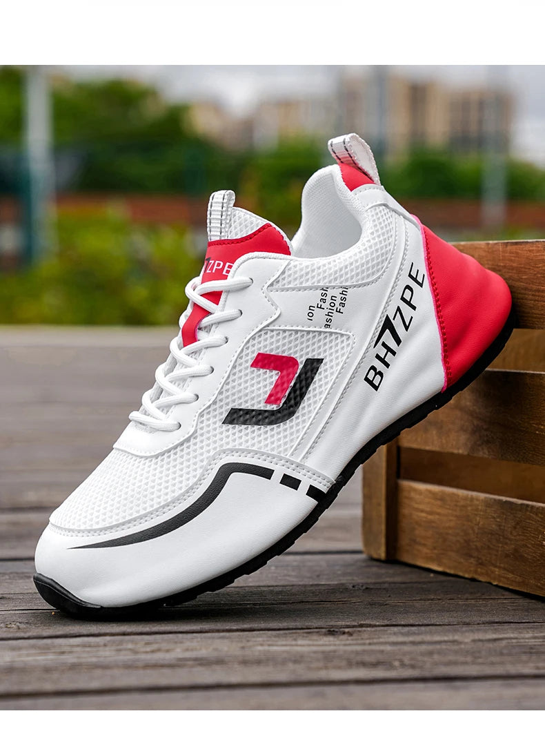 Merkbescherming: nieuwe lichtgewicht, antislip, ademende, slijtvaste hardloop- en sportschoenen voor heren, veelzijdig en geschikt voor vrijetijdsgebruik