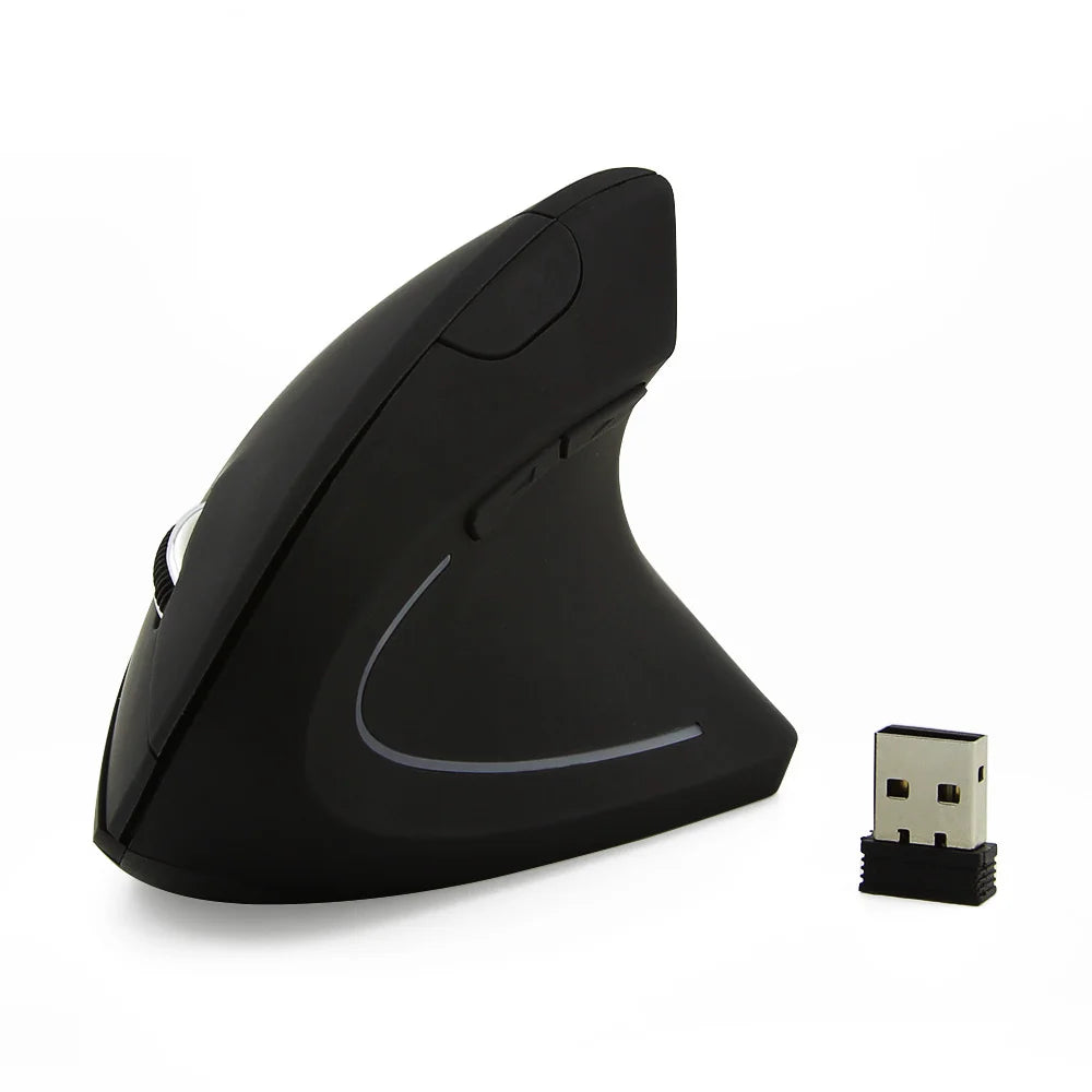 Nuevo ratón vertical inalámbrico 2.4GHz con DPI ajustable, óptico, ergonómico para la muñeca, con retroiluminación gaming, para portátil, tablet, Mac e iPad