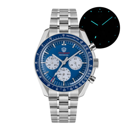 Watchdives New Wd1863 Quartz Men's Watch VK63 Chronograph Bubble Sapphire Waterproof 39Mm Steel Top Brand Luxury Business Watch