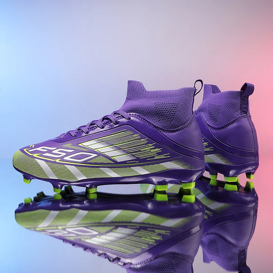 New Men's Football Boots Non-Slip Boys Grass Cleats High-Quality Match Soccer Shoes Hot-Selling Sneakers Outdoor High-Top Light
