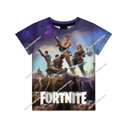 Суитшъри с качулка за момчета и момичета Fortnite, детски пуловер с 3D принт, суитшъри Battle Royale за мъже, есенна модна детска дреха
