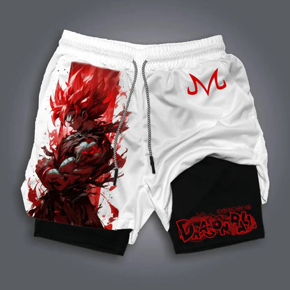 New Men's Dragon Ball Super Licensed Shorts 2025 - Japanese Anime Breathable Quick-Dry Beach Pants, Retro Y2K Hip Hop Style