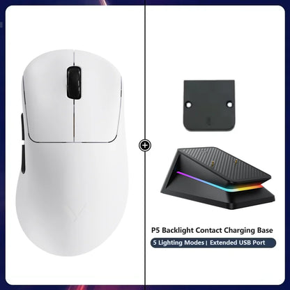 Rapoo VT3S /VT3S MAX GEN-2 kabellose Gaming-Maus, echte 8K-Wireless-Polling-Rate, 49g ultraleicht, bis zu 750Hr Akkulaufzeit