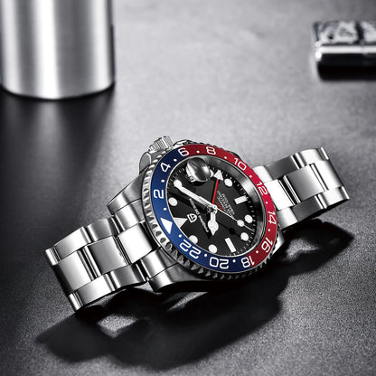 PAGANI DESIGN V3 New 40MM NH34 Original Design GMT Men Mechanical Watch AR Ceramic Bezel Sapphire Automatic Sports Watch for Men