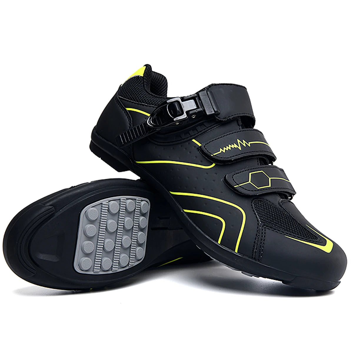 New Men's Cycling Sneakers with Cleats Speed Cycling Shoes for Women, Rubber-Soled Cycling Shoes