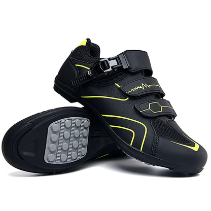 New Men's Cycling Sneakers with Cleats Speed Cycling Shoes for Women, Rubber-Soled Cycling Shoes
