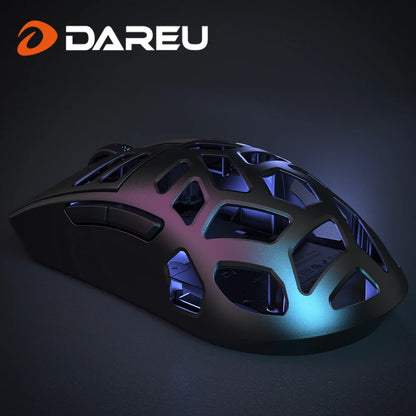 DAREU Al-mg Tri-Mode 8Khz PBT kabellose Gaming-Maus mit Schnellladefunktion PAW3950 30000 DPI, leicht, für PC-Gamer