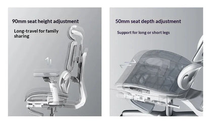 Office Mesh Chair Ergonomic Executive Computer Gaming Furniture Modern Swivel Rolling Adjustable Silla Gaming Ergonomic Chair