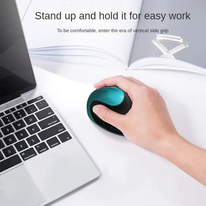 Mouse vertical ergonomic wireless reîncărcabil BTS-908, foarte popular, cu receptor USB 2.4G, DPI reglabil 1600 și 6 butoane