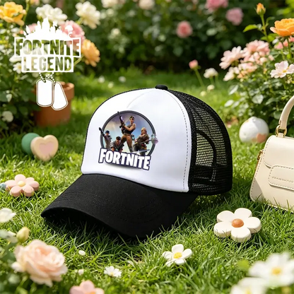 Fortnite Baseball Cap Cartoon Game Printed Hat Kids Summer Breathable Mesh Hat Adjustable Peaked Cap Children’s Birthday Gift