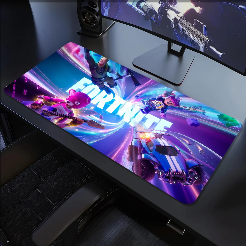 Game F-Fortnite Survival Battle Mouse Pad Large Desk Mat Keyboard Ergonomic Office Rubber PC Non-slip Anti-fray Home Custom