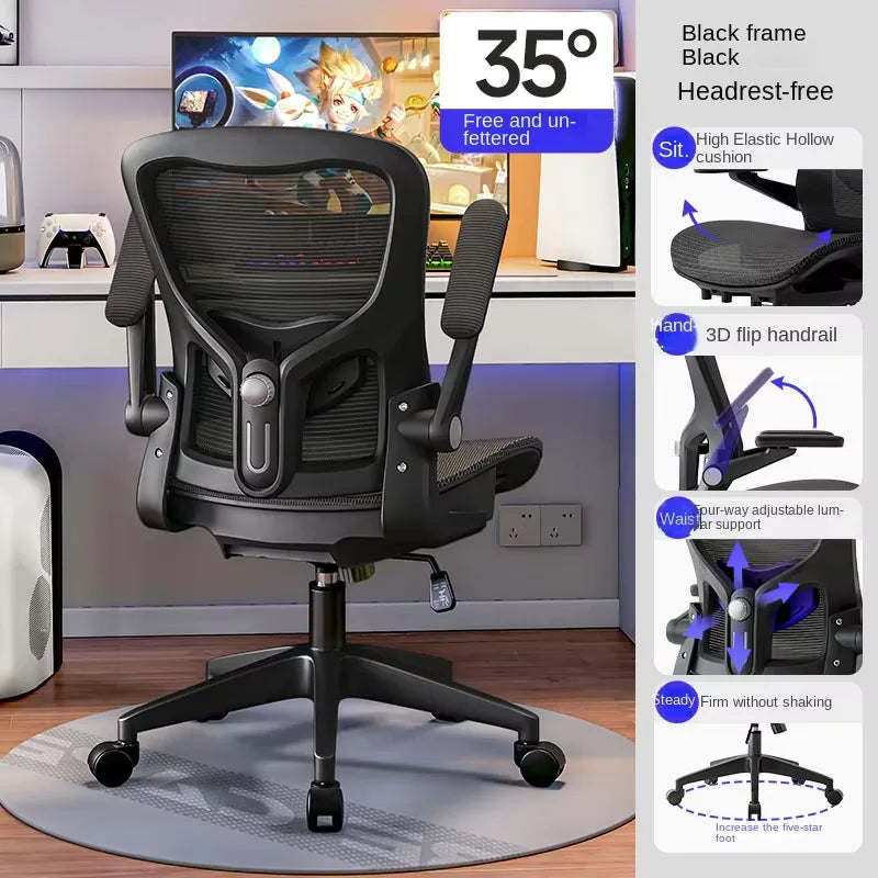 UVR Ergonomic Gaming Chair Mesh Office Chair with Reclining Backrest, Adjustable Computer Gaming Chair with Comfortable Support, Executive Swivel Chair