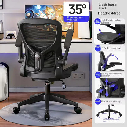 UVR Ergonomic Gaming Chair Mesh Office Chair with Reclining Backrest, Adjustable Computer Gaming Chair with Comfortable Support, Executive Swivel Chair