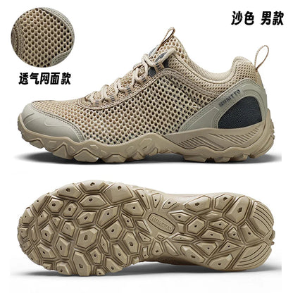 HUMTTO Scarpe da trekking da uomo traspiranti per sport all'aria aperta, scarpe da arrampicata, scarpe da caccia da donna, scarpe da trekking, sneakers, stivaletti, scarpe tattiche