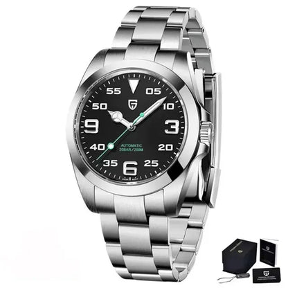 Relógio Masculino PAGANI DESIGN de Marca de Topo, 20bar, Impermeável, Mecânico, Clássico de Luxo, Vidro de Safira, Automático