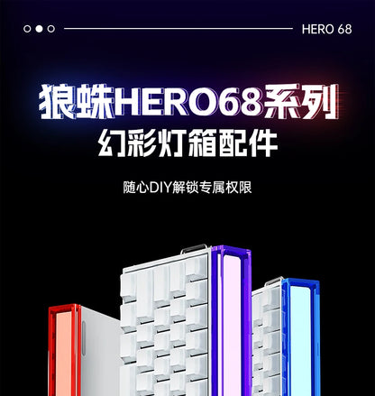 Novo AULA HERO 68HE/ULTRA — Kits de autocolantes, teclado gaming com interruptores magnéticos e acessórios para teclado mecânico com fios personalizado para e-sports